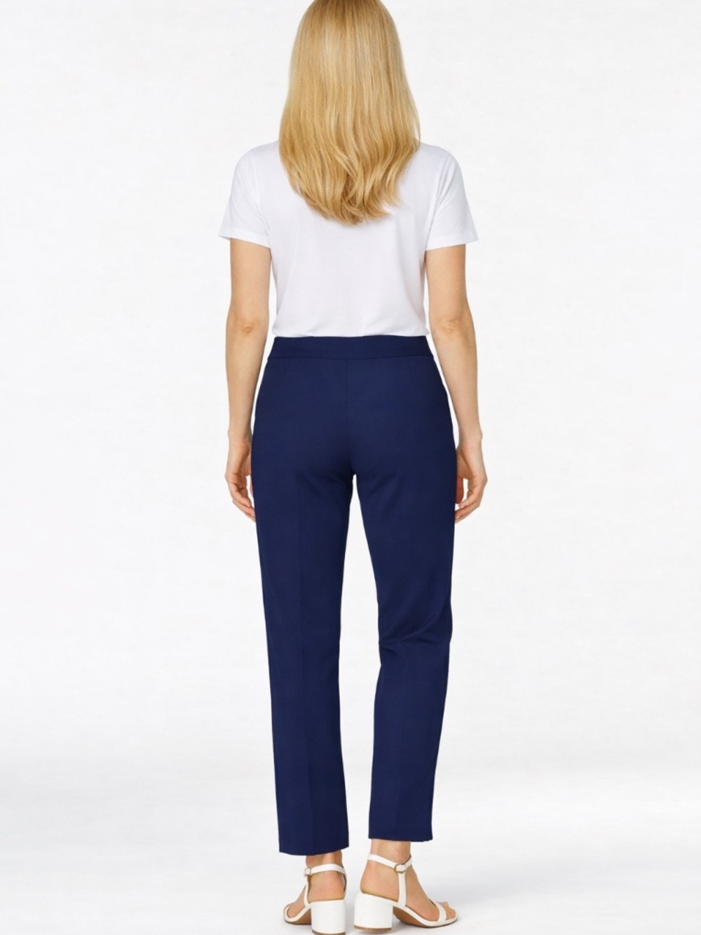 Alfred Dunner Petite Classics Tummy-Control Pull-on Straight-Leg Pants NWT 14P - Picture 4 of 4
